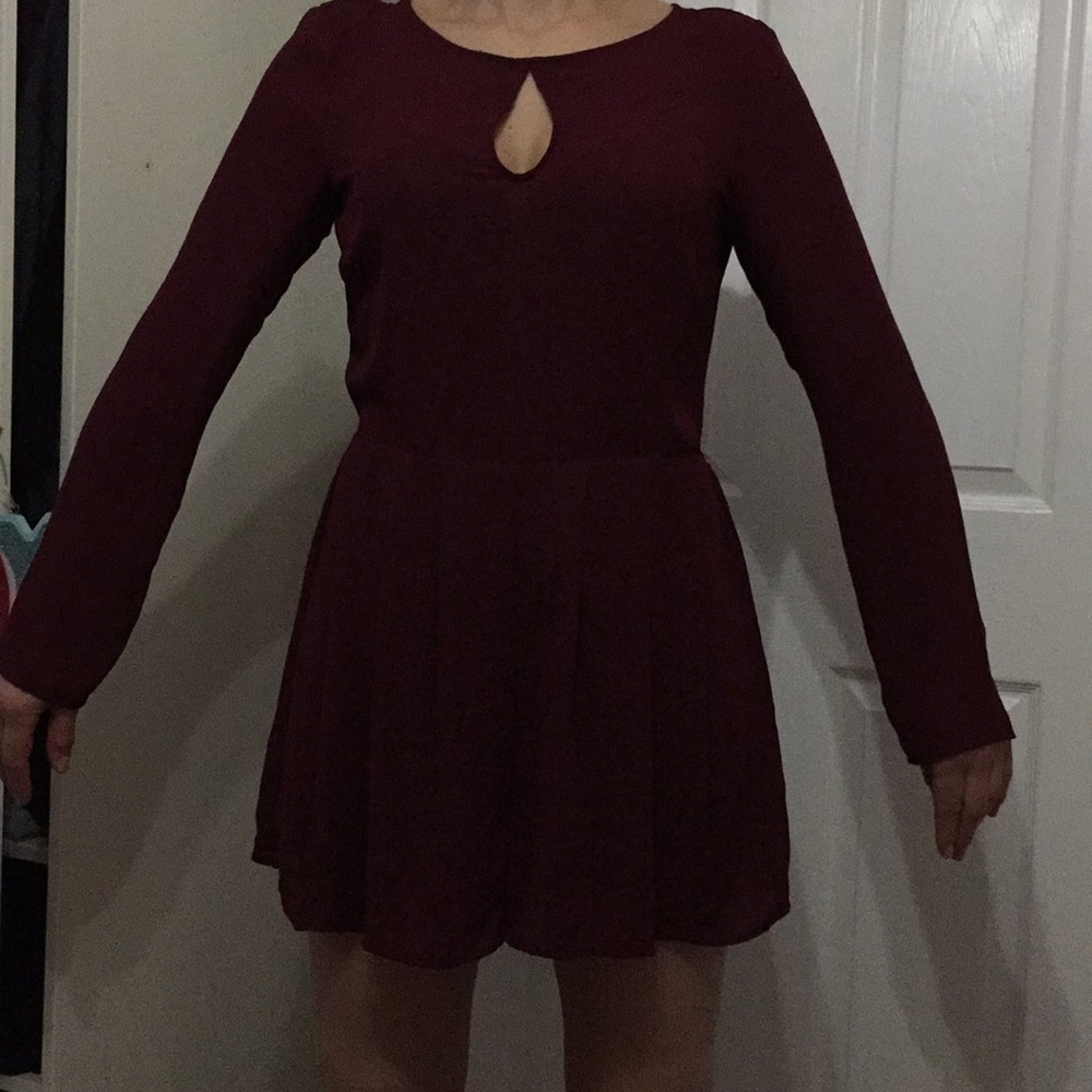Burgundy Romper